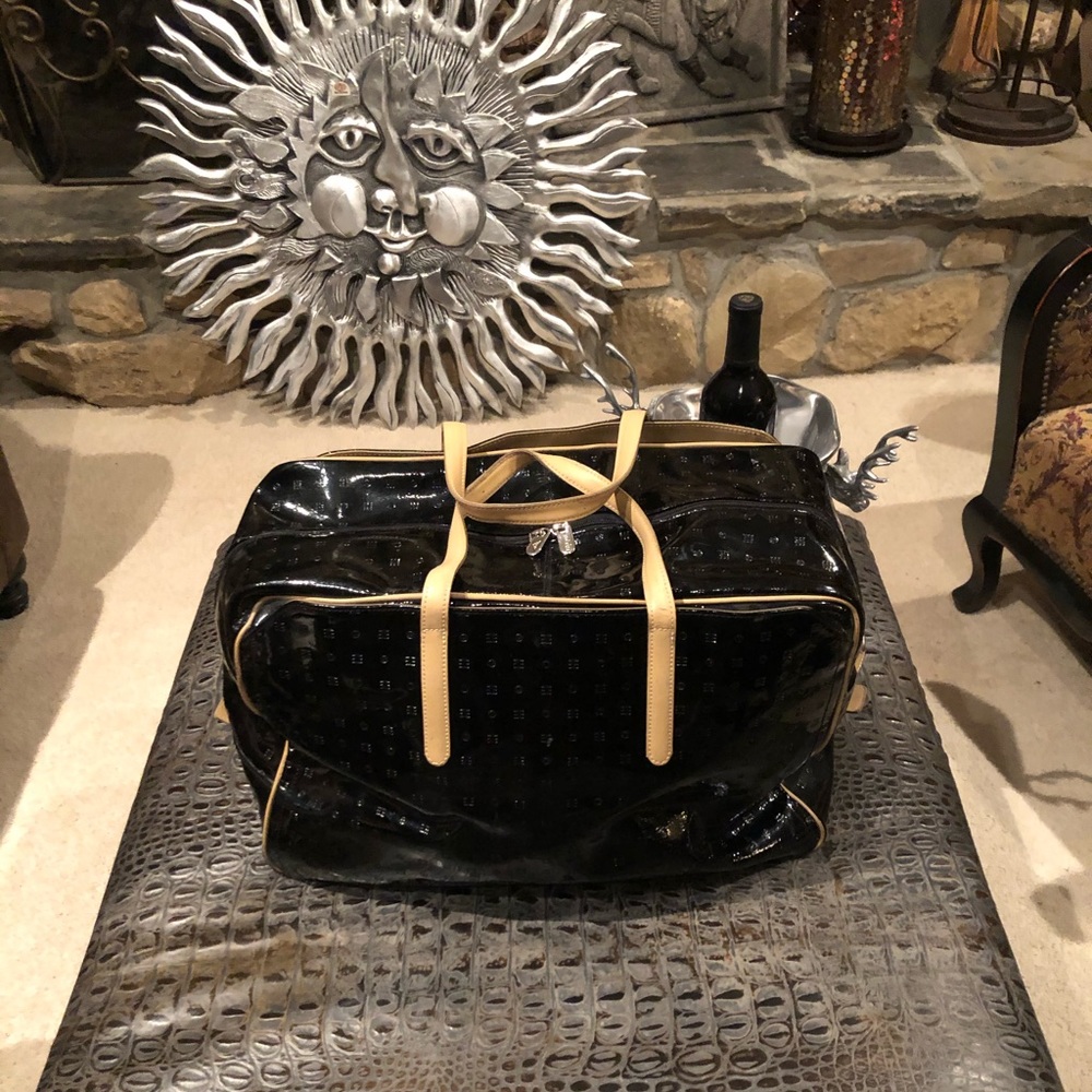 Arcadia Italian Patent Leather Travel Bag!!